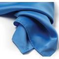 French Blue Polyester Satin Scarf - 30"x30"